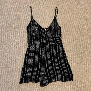 Black and white romper